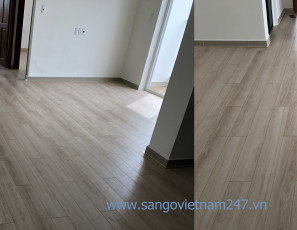 Sàn gỗ Camsan tốt nhất Châu Âu - Dòng 10mm 4515 tại chung cư Phú Gia Nhà Bè