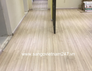 Sàn gỗ Wilson W445 - Nhà tư nhân ở Phan Văn Trị, Gò vấp.