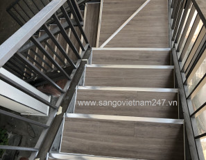 Ván sàn Wilson W808 ốp mặt bậc cầu thang sắt