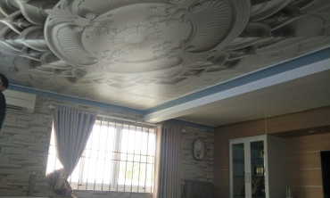 Tranh tường & tranh trần vải canvas mực UV tại Nhà Bè.