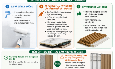 THI CÔNG ỐP NANO LAM SÓNG