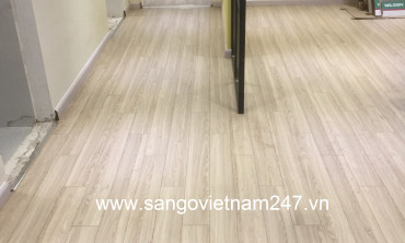 Sàn gỗ Wilson W445 - Nhà tư nhân ở Phan Văn Trị, Gò vấp.