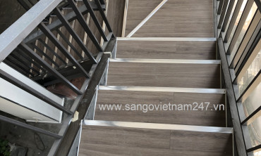 Ván sàn Wilson W808 ốp mặt bậc cầu thang sắt